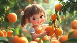 小白杏插画包装