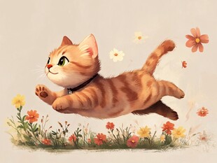 橘猫插画