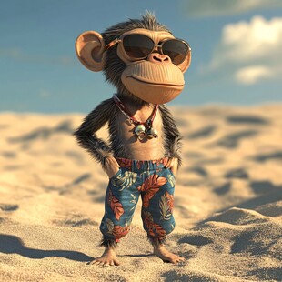 帅气猴先生头像