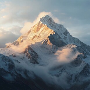 雪峰绚丽