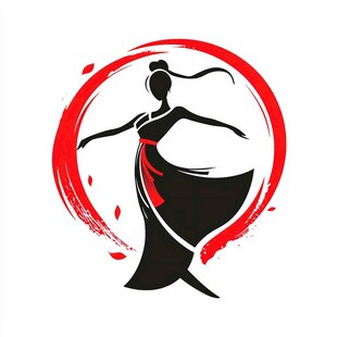 舞蹈女性logo