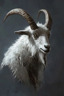 阿尔巴斯羊插画