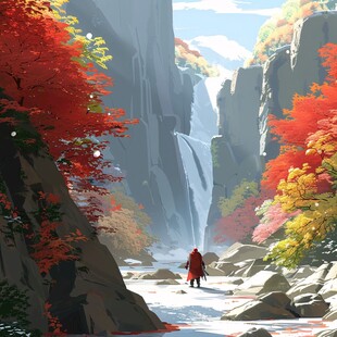 人物大场景插画