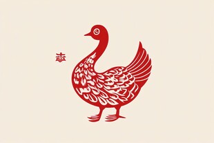 鸡鸭元素logo