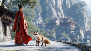 穿古装的狐狸