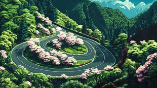 山路桃花