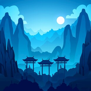 景区插画