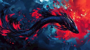 板绘龙