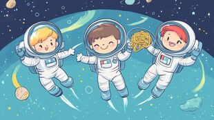 儿童卡通宇宙航天