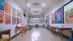 学校美术室形象