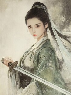 古典美女古风画