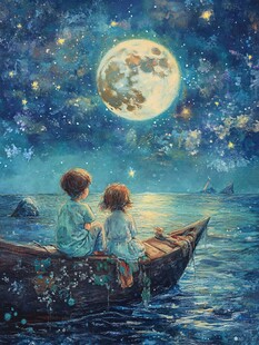 星月河幻想插画