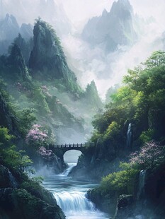 古风山水场景