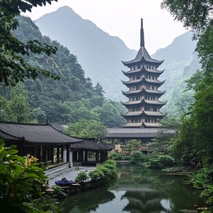 山林深山禅寺