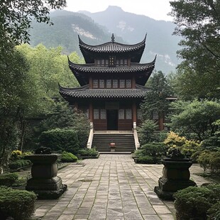 山林深山禅寺