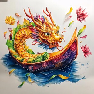 龙包装插画