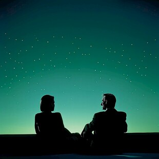 星空下的情侣