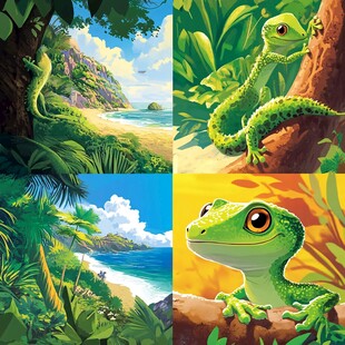 蜥蜴装饰画