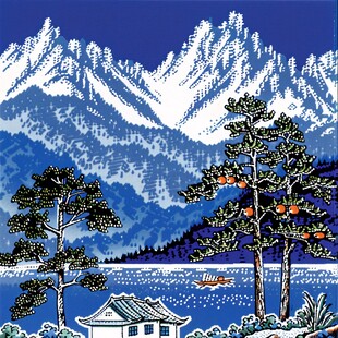 东北雪松插画