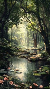 森系场景童话森林