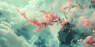 唯美梦幻梅花林