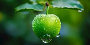 带雨水的青枣