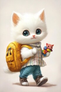 拟人小猫形象设计