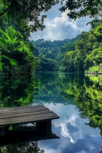 水上雨林风光