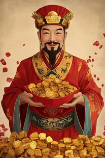 财神爷与金元宝