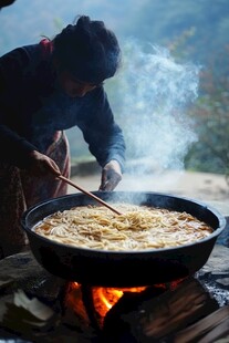 野炊煮泡面