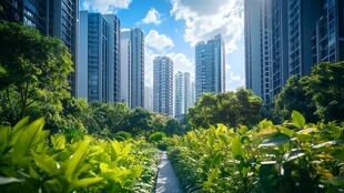 蓝天白云高端住区