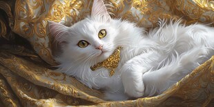 金吉拉猫插画