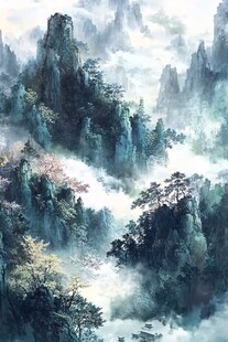 壁纸水墨山水