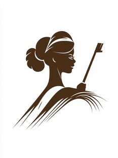 女人背影logo