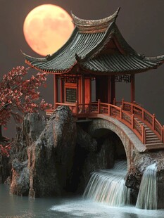 亭台楼阁鸿运当头