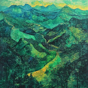 茶山油画