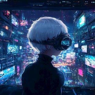赛博朋克装饰画