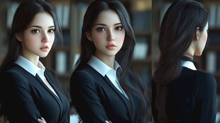写实人物插画
