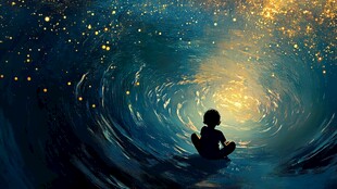 星辰大海男孩背影