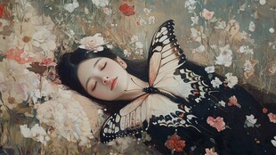 蝶恋花油画