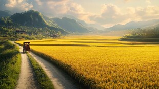 稻田大场景