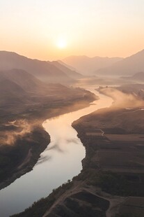 洮河日出