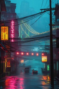 雨雾天街