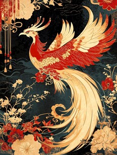 凤凰朱雀插画