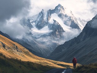 山高人为峰登山