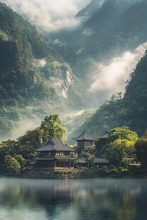 山林深山禅寺