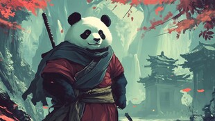 熊猫功夫大侠形像设计