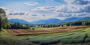 超宽幅田园景色