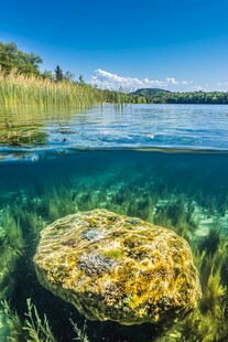 水下石头湖泊卵石