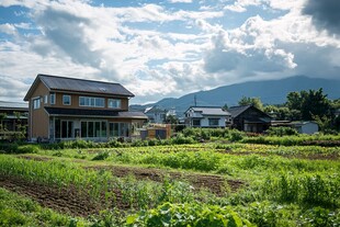 富士山下的村庄